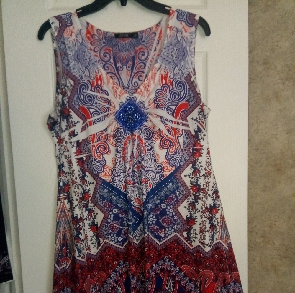 Fourth of July sleeveless sundress by Apt 9